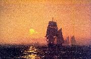 Mauritz F H Haas Into the Sunset oil painting on canvas
